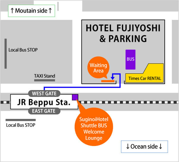 Shuttle Service between “SUGINOI HOTEL” and JR Beppu Station｜別府温泉 杉乃井 ...